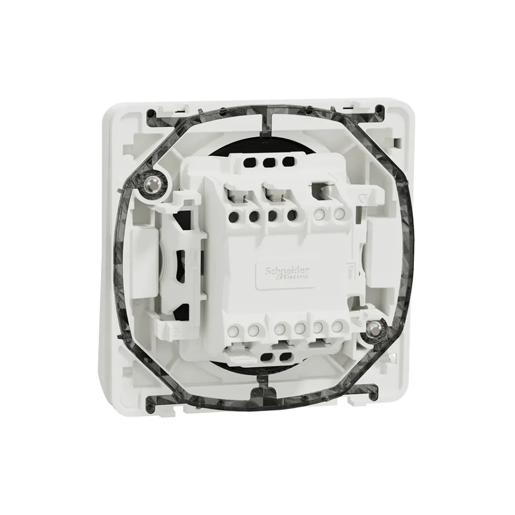 Переключатель проходной mureva 10 a 220 - 240 в белый schneider-electric 3
