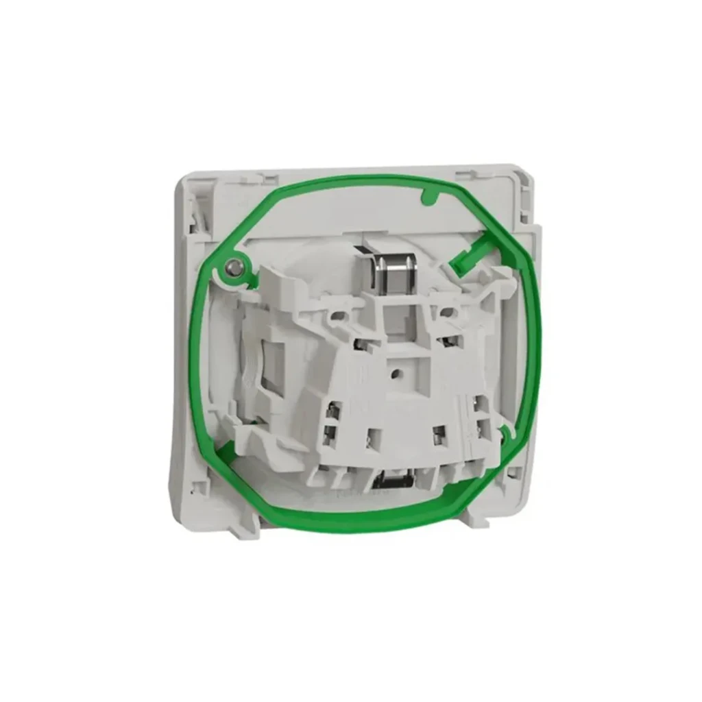Priză cu obturator și capac mureva 16 a 220 - 240 v alb schneider-electric 3