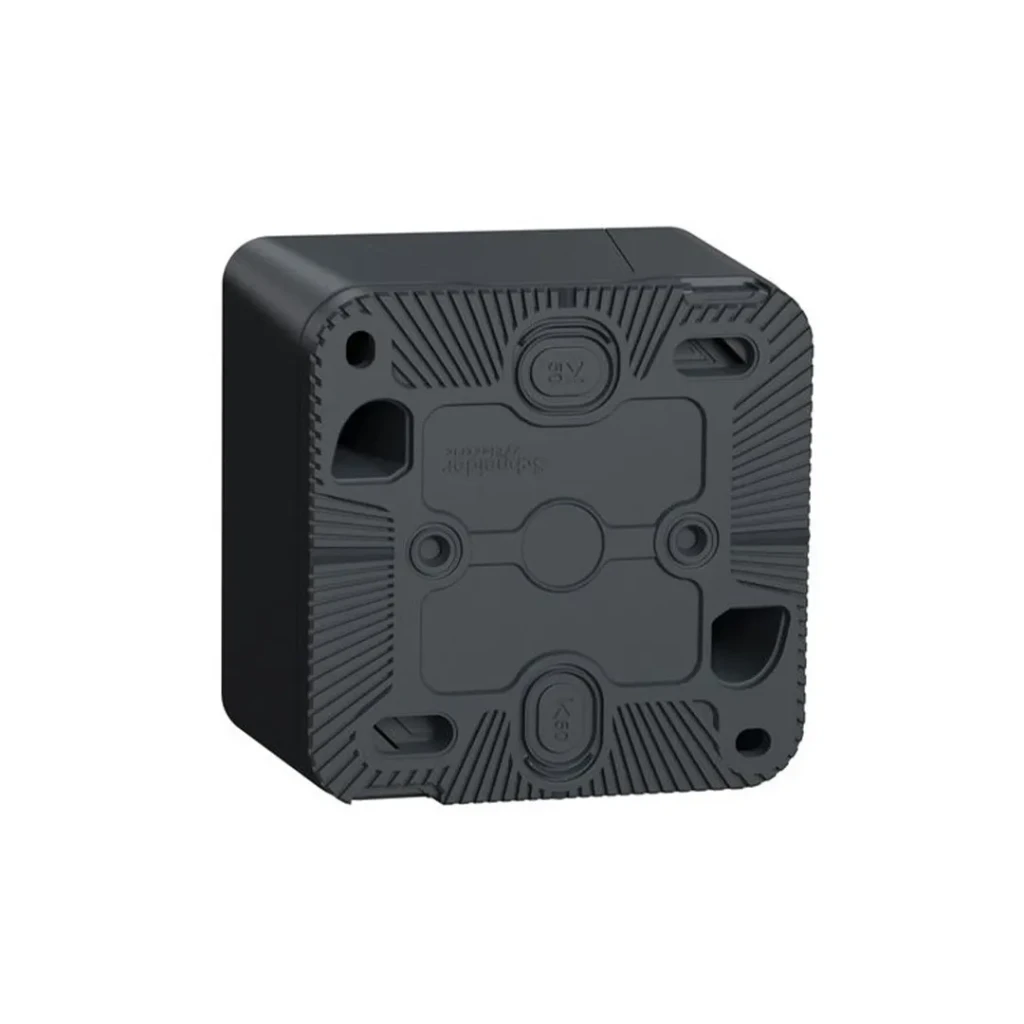 Priză cu obturator și capac mureva 16 a 220 - 240 v antracit schneider-electric 3