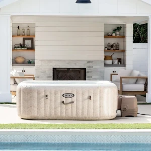 Intex jacuzzi spa gonflabil “chevron deluxe square bubble” 193×71,1098l, 6 persoane Thumbnail 5