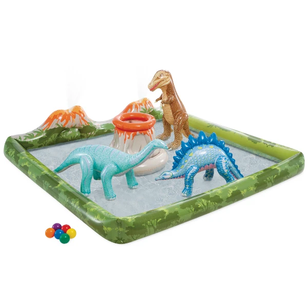 Intex centru de joacă gonflabil "jurassic adventure", 201 x 201 x 36 cm, până la 81 kg, 410l, 2+ 6