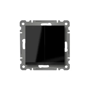 Întrerupător dublu karea 10 a 220 - 240 v negru makel