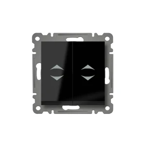 Переключатель двойной проходной karea 10 a 220 - 240 в чёрный makel