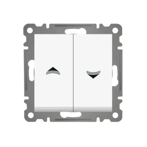 Выключатель двухклавишный karea 10 a 220 - 240 в белый makel Thumbnail 1