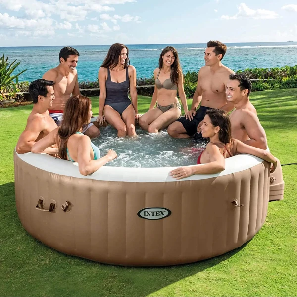 Intex jacuzzi spa gonflabil “sahara tan round bubble spa” 236х71 cm, 1339l, 8 persoane 2