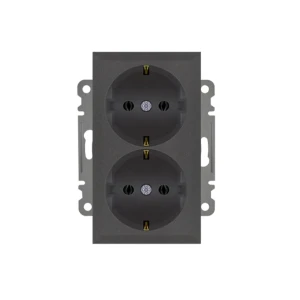 Priză dublă karea 16 a 220 - 240 v fumuriu makel