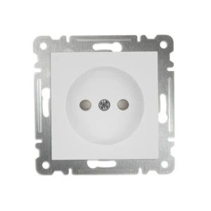 Priză cu obturator karea 16 a 220 - 240 v alb makel
