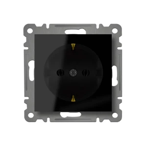 Priză karea 16 a 220 - 240 v negru makel