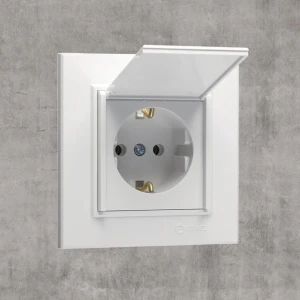 Priză euro cu capac karea 16 a 220 - 240 v alb makel Thumbnail 2
