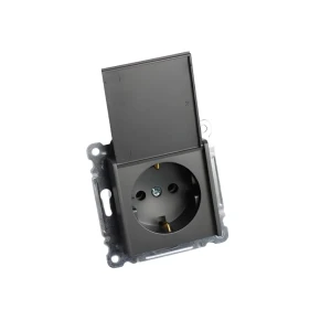 Priză euro cu capac karea 16 a 220 - 240 v fumuriu makel