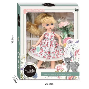 Păpușa "mulisha" în rochie florală cu accesorii Thumbnail 4