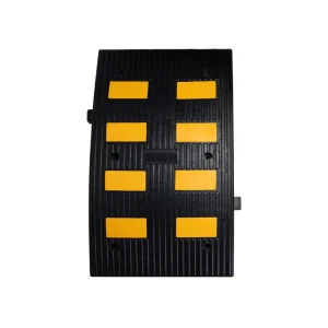 Limitator de viteză cu 8 reflectoare 90 x 50 x 5.5 cm negru mfk