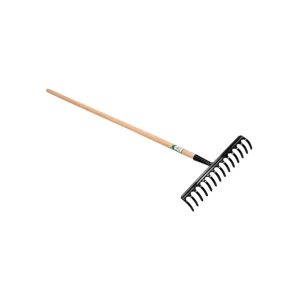 Greblă cu 14 dinți 140 cm oțel/lemn flo
