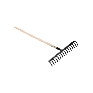 Greblă cu 16 dinți 140 cm oțel/lemn flo