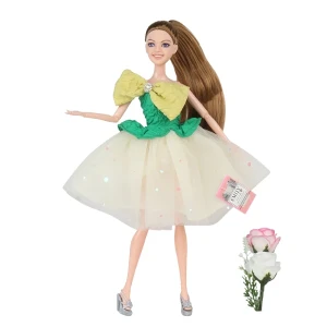Păpușa emily "top model" cu accesorii și flori Thumbnail 2