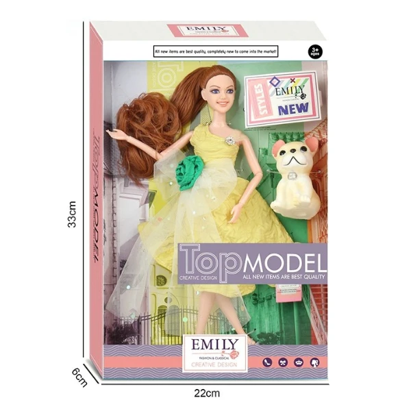 Păpușa emily "top model" cu animăluț și accesorii 4