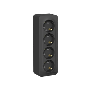 Розетка четверная с заземлением blanca 16 a 220 - 240 в антрацит systeme electric