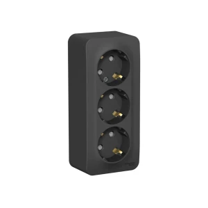 Розетка тройная с заземлением blanca 16 a 220 - 240 в антрацит systeme electric
