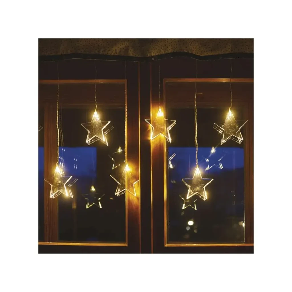 Ghirlandă "cortină-stele" 3.6 w 84 x 45 cm 3000 k 220 - 240 v ip44 led emos 5