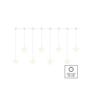 Ghirlandă "cortină-stele" 3.6 w 84 x 45 cm 3000 k 220 - 240 v ip44 led emos Thumbnail 3