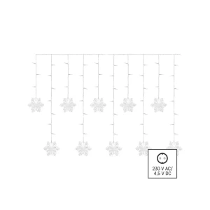 Ghirlandă "cortină-fulgi" 135 x 50 cm 6500 k 220 - 240 v ip44 led emos Thumbnail 2