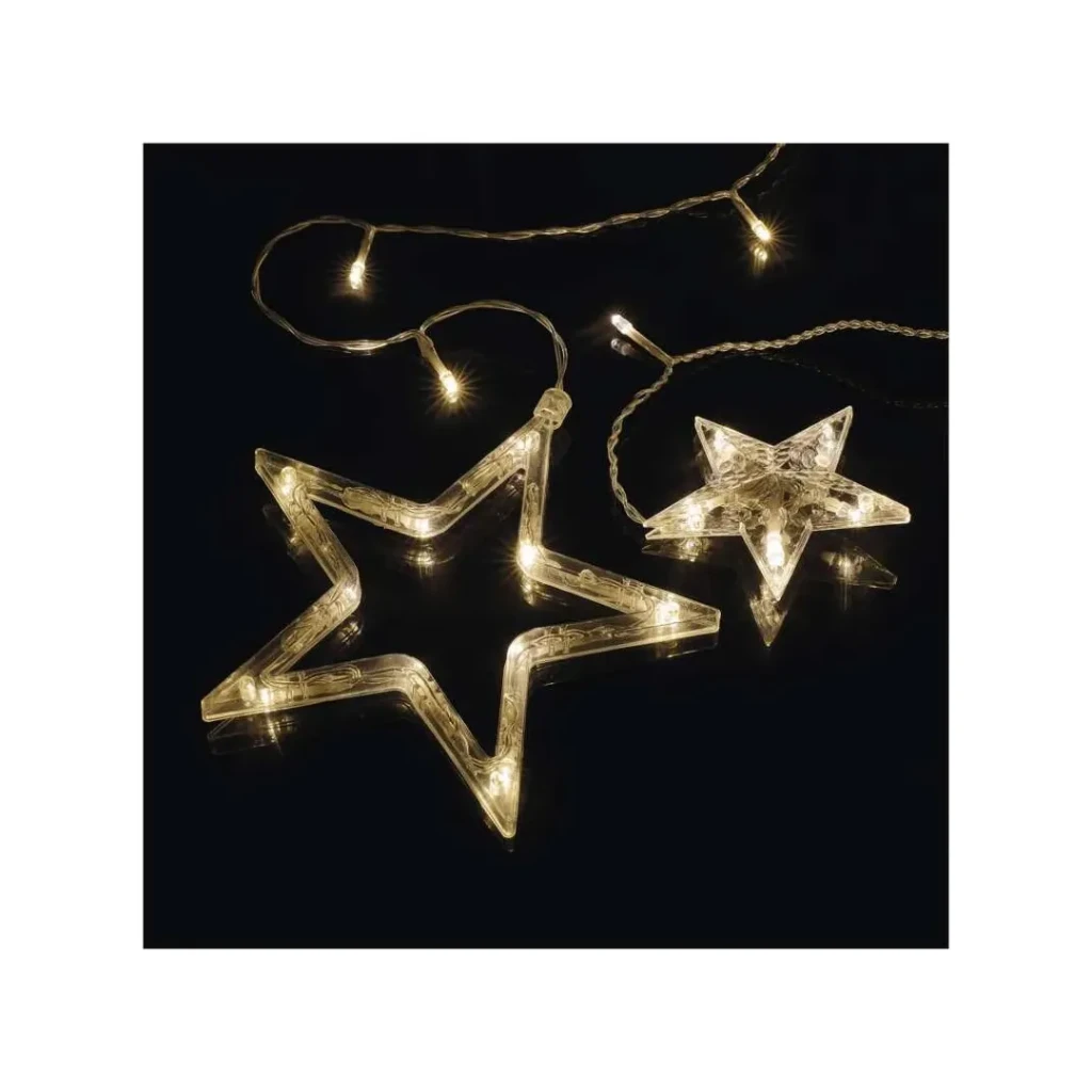 Ghirlandă "cortină-stele" 185 x 105 cm 3000 k 220 - 240 v ip44 led emos 3