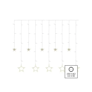 Ghirlandă "cortină-stele" 185 x 105 cm 3000 k 220 - 240 v ip44 led emos Thumbnail 2