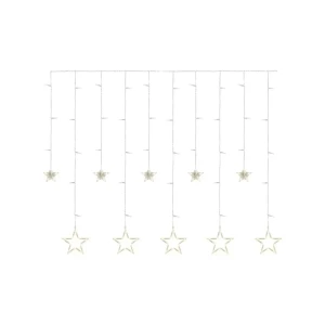 Гирлянда "занавес-звезды" 185 x 105 см 3000 k 220 - 240 в ip44 led emos