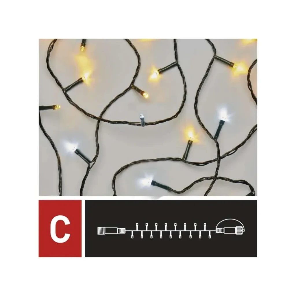 Ghirlandă "fir" 5 w 10 m 3000/6500 k 30 v dc ip44 led emos 3