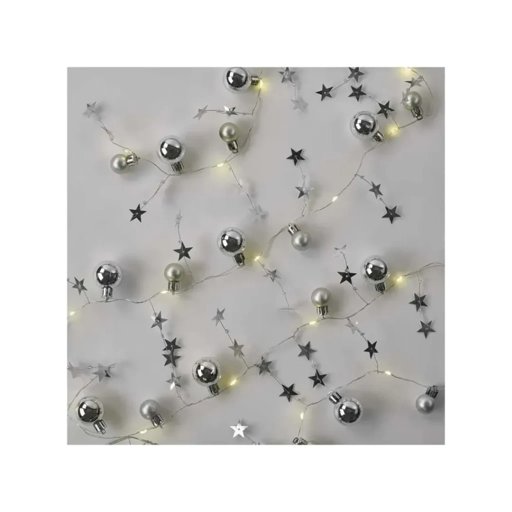 Гирлянда "шары-звезды" 190 см 3000 k 3 в dc ip20 led emos 3