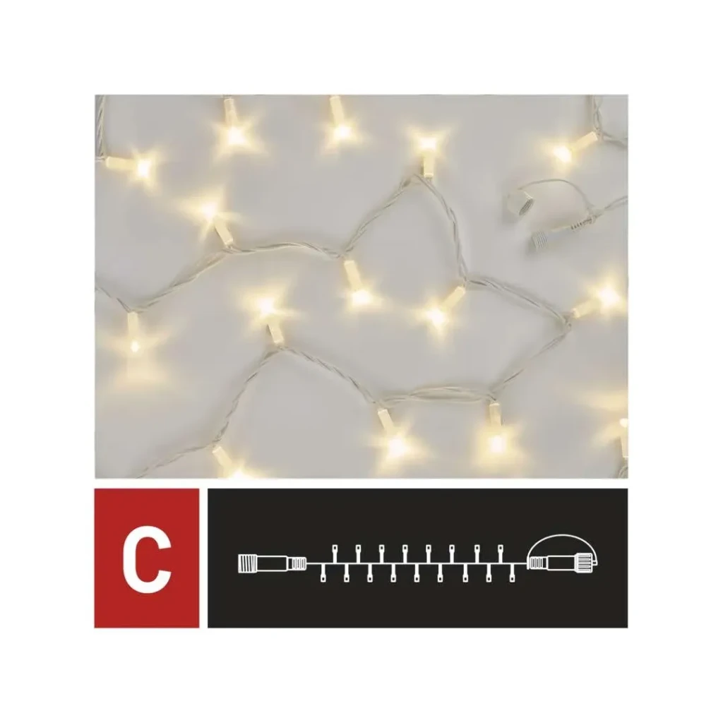 Ghirlandă profi 6 w 10 m 3000 k 30 v dc ip44 led emos 3