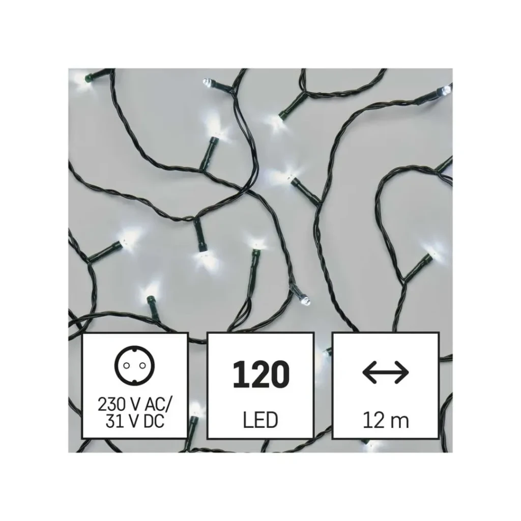 Гирлянда classic 3.6 вт 12 м 6500 k 220 - 240 в ip44 led emos 2