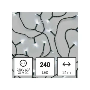 Гирлянда classic 6 вт 24 м 6500 k 220 - 240 в ip44 led emos Thumbnail 2