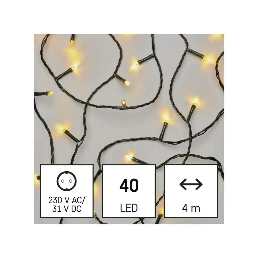Ghirlandă classic 3.6 w 4 m 3000 k 220 - 240 v ip44 led emos 2