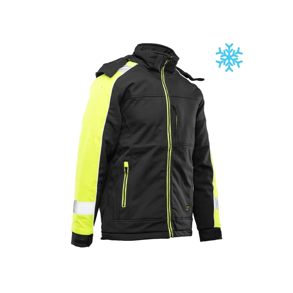 Hanorac de iarnă rival softshell l negru/galben seven kings 2