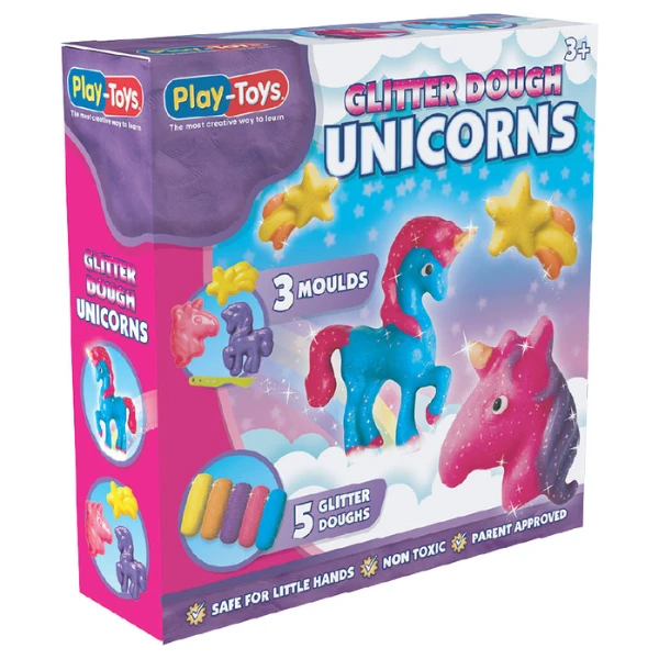 Set de modelare "unicorn strălucitor" – 5 culori și forme 3