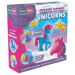 Set de modelare "unicorn strălucitor" – 5 culori și forme Thumbnail 3