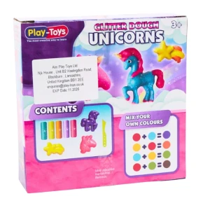 Set de modelare "unicorn strălucitor" – 5 culori și forme Thumbnail 4