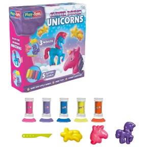 Set de modelare &quot;Unicorn Strălucitor&quot; – 5 culori și forme