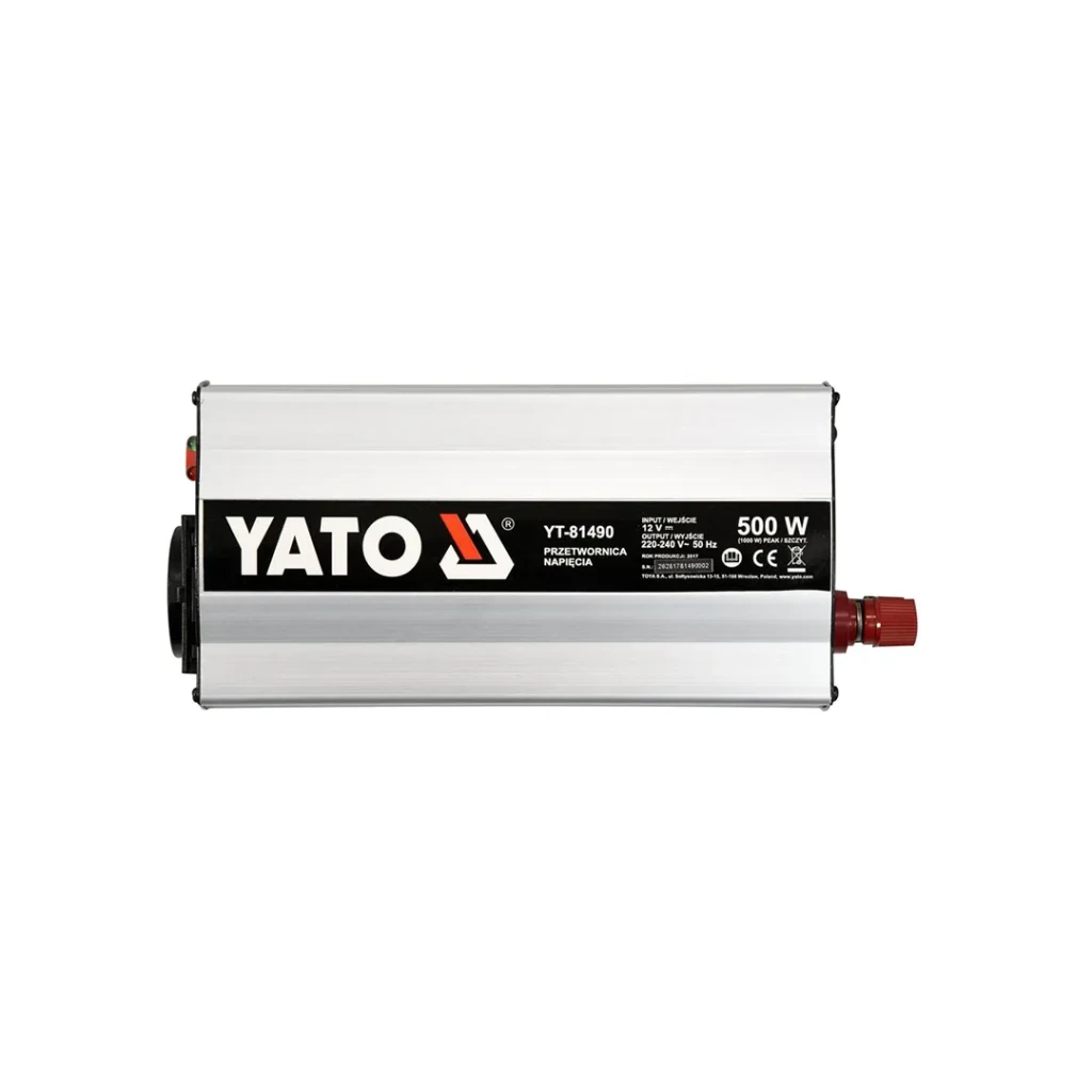 Инвертор 500 вт 12 в 220 - 240 в yato 2