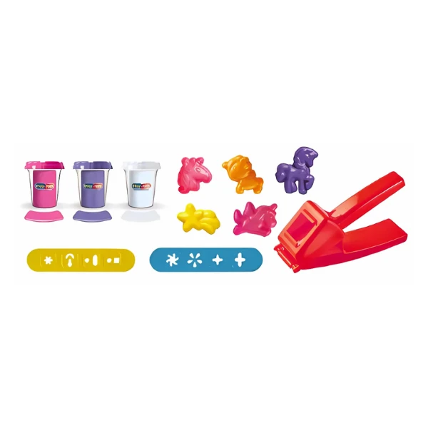 Set de modelare "unicorn strălucitor" și "dinozauri neon” (as.) 2