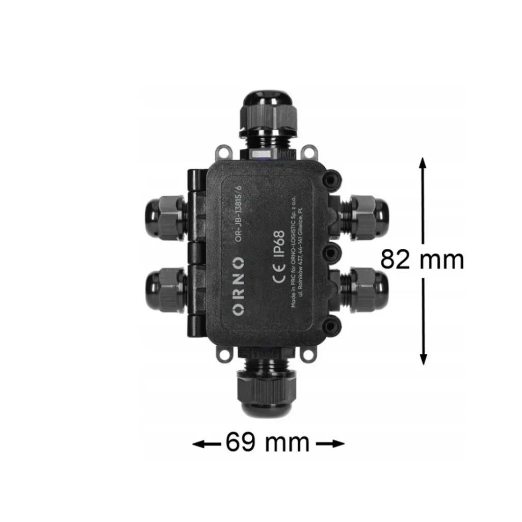 Коннектор 2 x m20 + 4 x m16 6 мм² orno 2