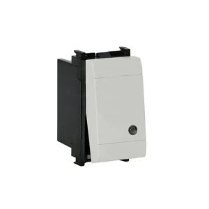 Întrerupător modular cu revenire 16 a 220 - 240 v alb scame