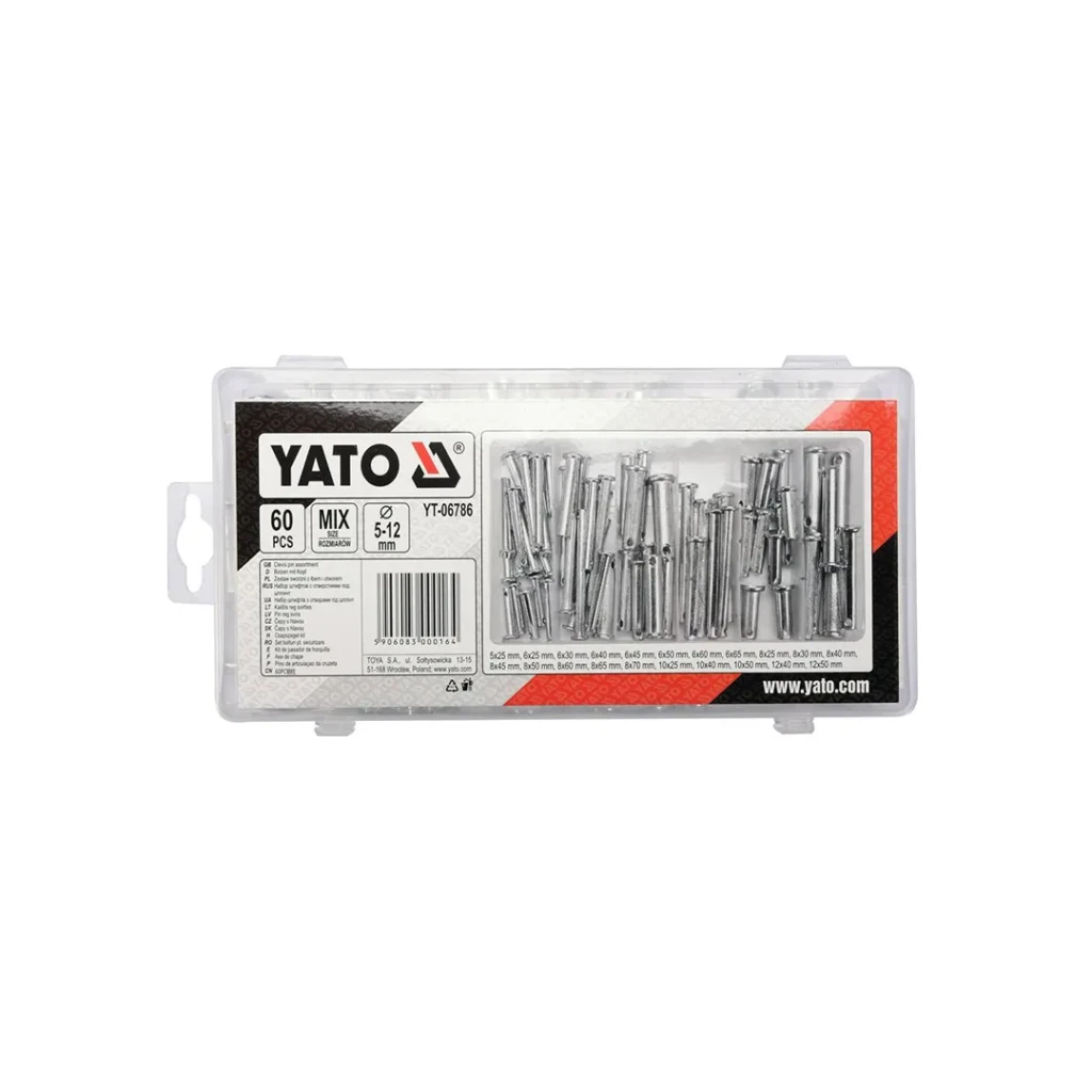 Set pini cu gaură 5 - 12 mm yato 2