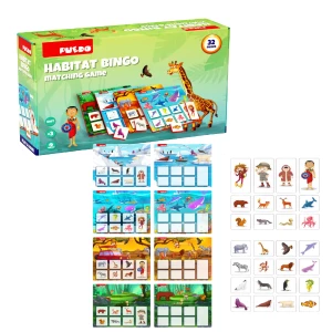Joc "Bingo: Habitatul animalelor", 32 elem.