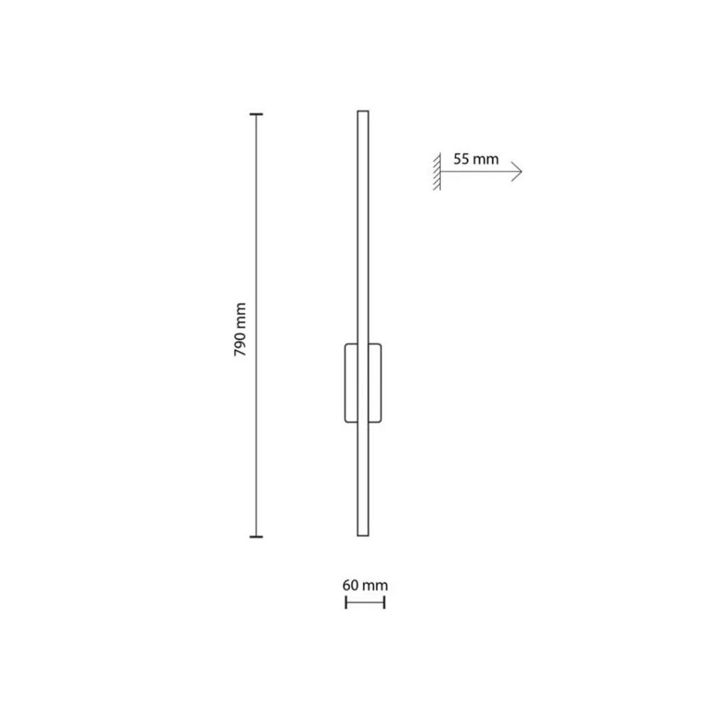 Настенный светодиодный светильник flash 12 вт led ip20 3000 k 220 - 240 в tk lighting 4
