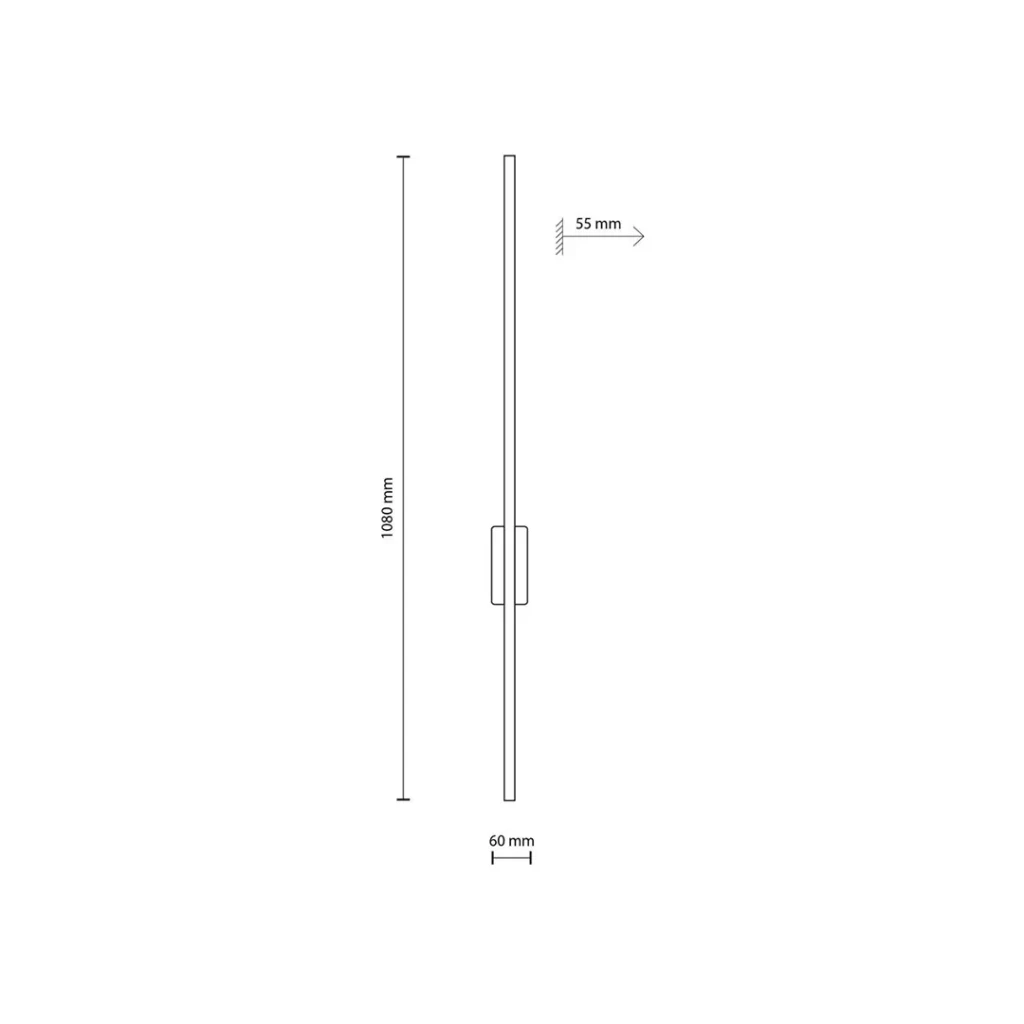 Настенный светодиодный светильник flash 21 вт led ip20 3000 k 220 - 240 в tk lighting 4