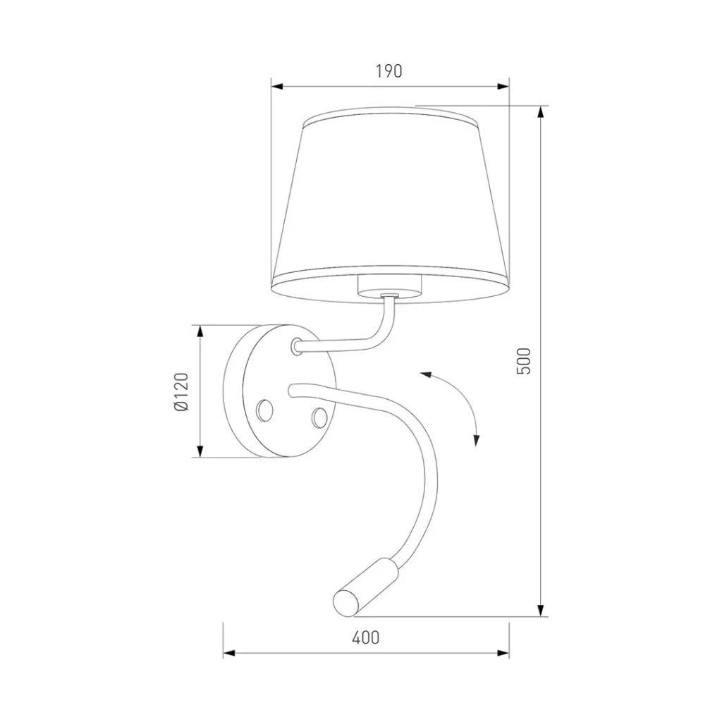 Настенный светильник maja 15 вт e27 + g9 ip20 220 - 240 в tk lighting 5