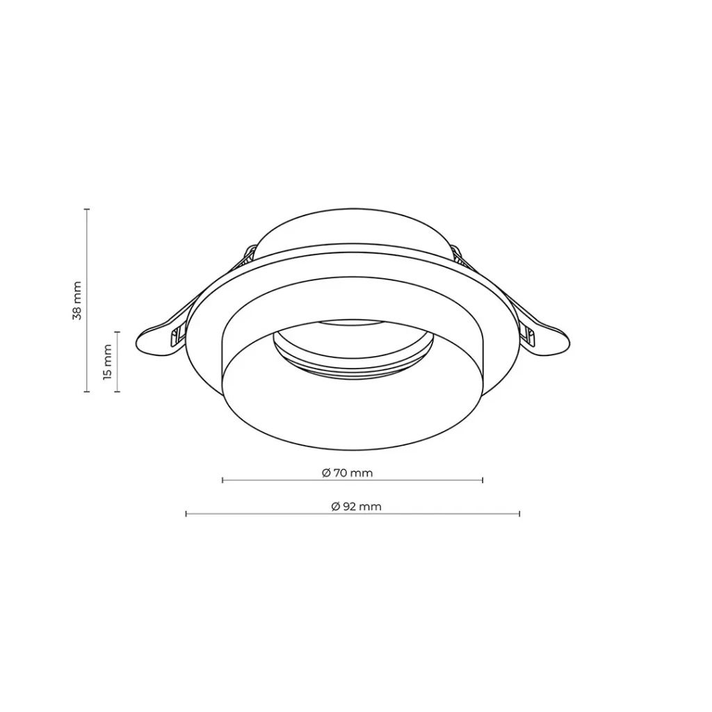 Точечный светильник jet eye 10 вт gu10 220 - 240 в ip20 tk lighting 5