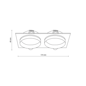 Точечный светильник jet eye 10 вт gu10 220 - 240 в ip20 tk lighting Thumbnail 2